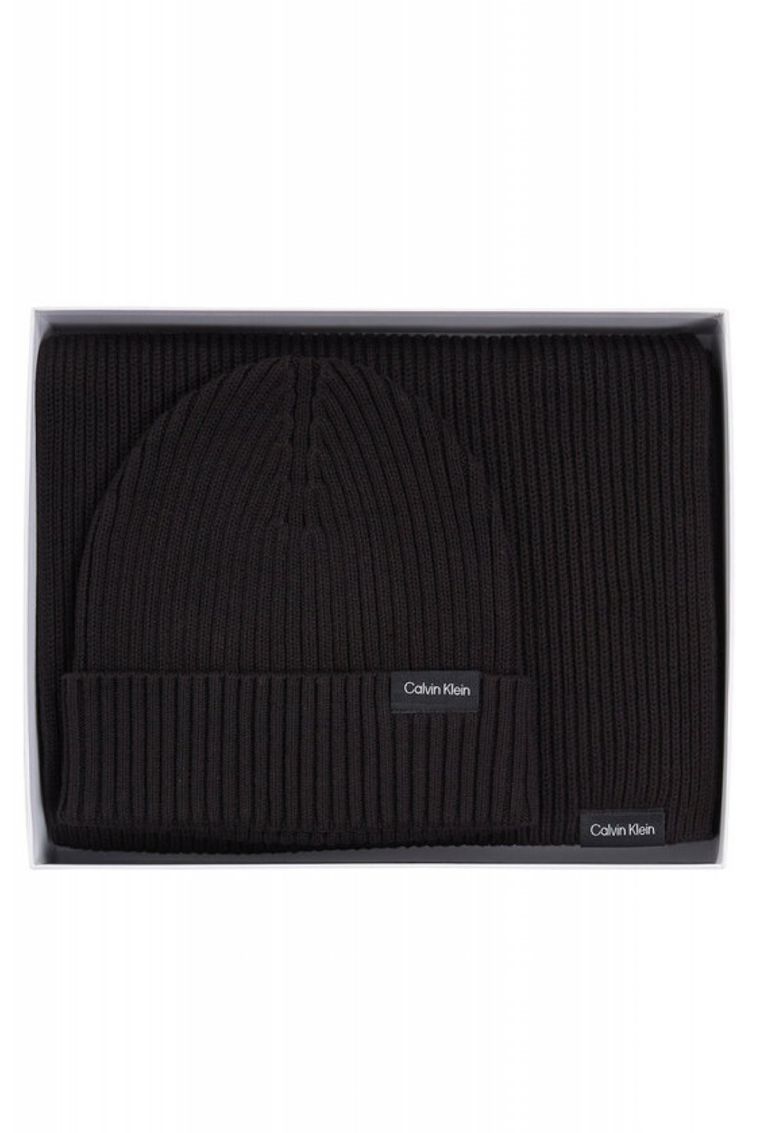 Coffret écharpe bonnet Calvin klein BAX Ck Black K50K511021