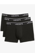 Tripack boxers coton stretch Lacoste 00031 NOIR 5H3389