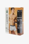 Tripack boxers coton stretch Lacoste 00031 NOIR 5H3389