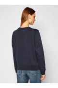 Sweat regular logo brodé Tommy Jeans C87 Twilight Navy DW0DW09227