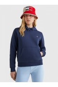 Sweat à capuche en coton bio Tommy Jeans C87 Twilight Navy DW0DW09228