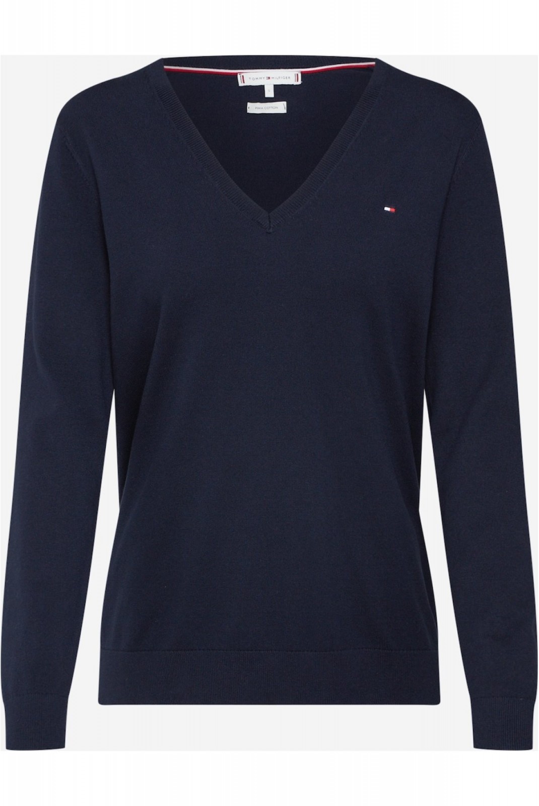 Pull léger col V Tommy Hilfiger 403 MIDNIGHT WW0WW25294