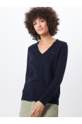 Pull léger col V Tommy Hilfiger 403 MIDNIGHT WW0WW25294