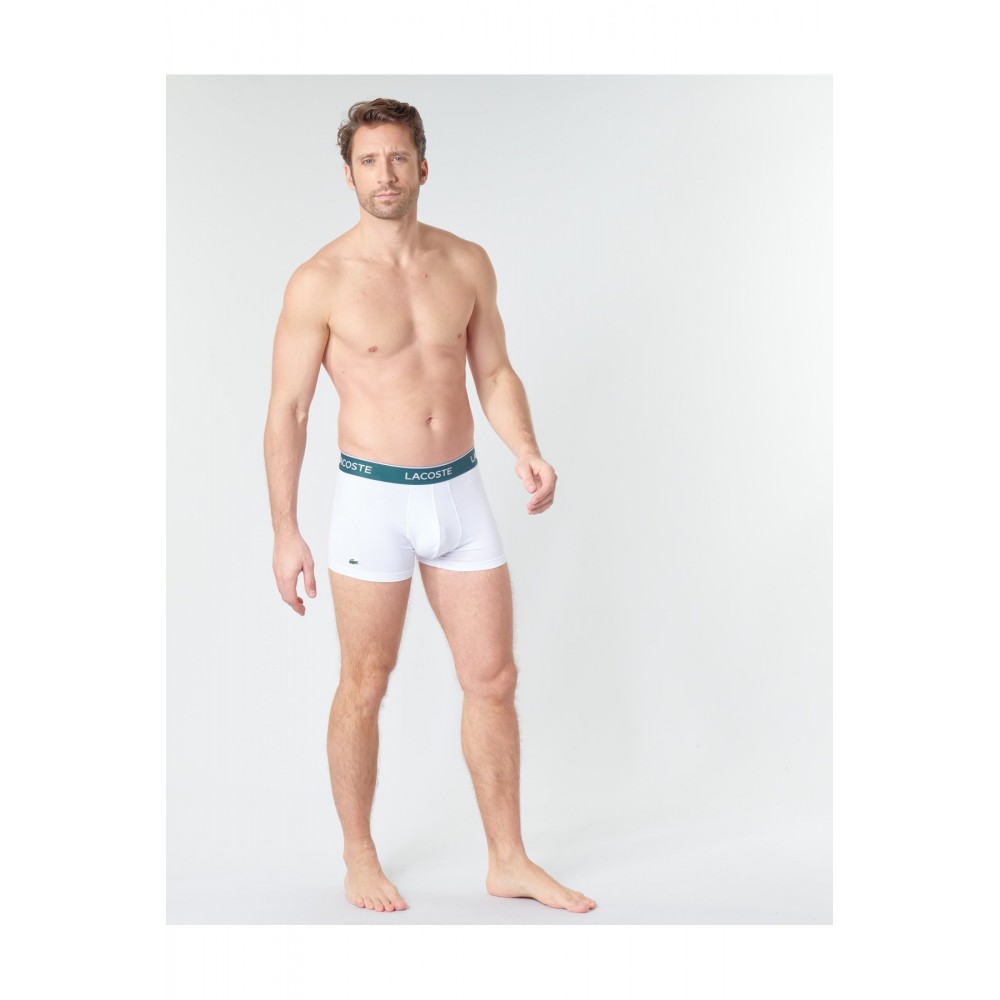 Tripack boxers coton stretch Lacoste NUA NOIR/BLANC-GRIS CHINE 5H3389