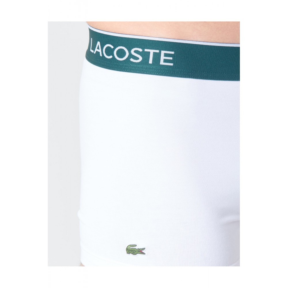 Tripack boxers coton stretch Lacoste NUA NOIR/BLANC-GRIS CHINE 5H3389