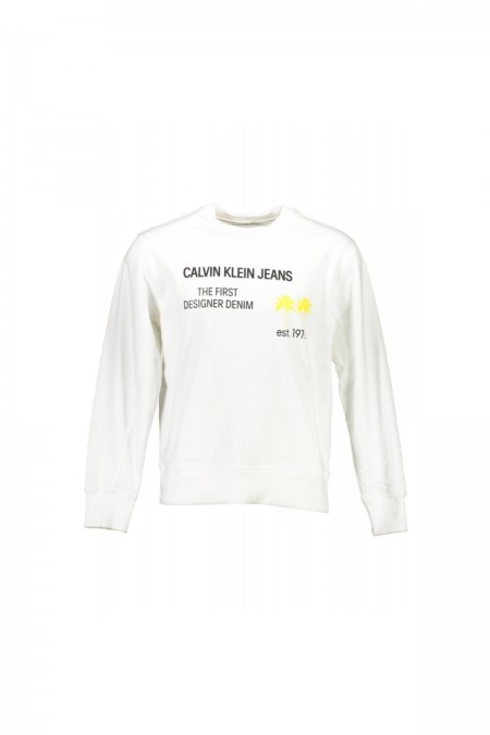 Sweat logo Calvin klein YAF BRIGHT WHITE J30J318173