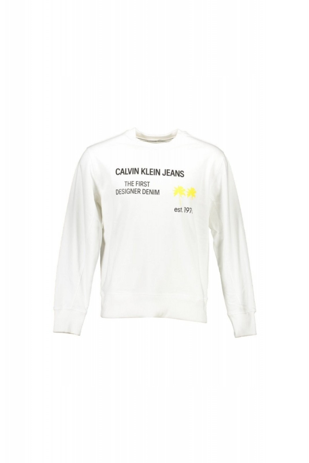 Sweat logo Calvin klein YAF BRIGHT WHITE J30J318173