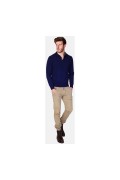 Pull col polo WILLIAM DE FAYE BLEU NUIT WFM90