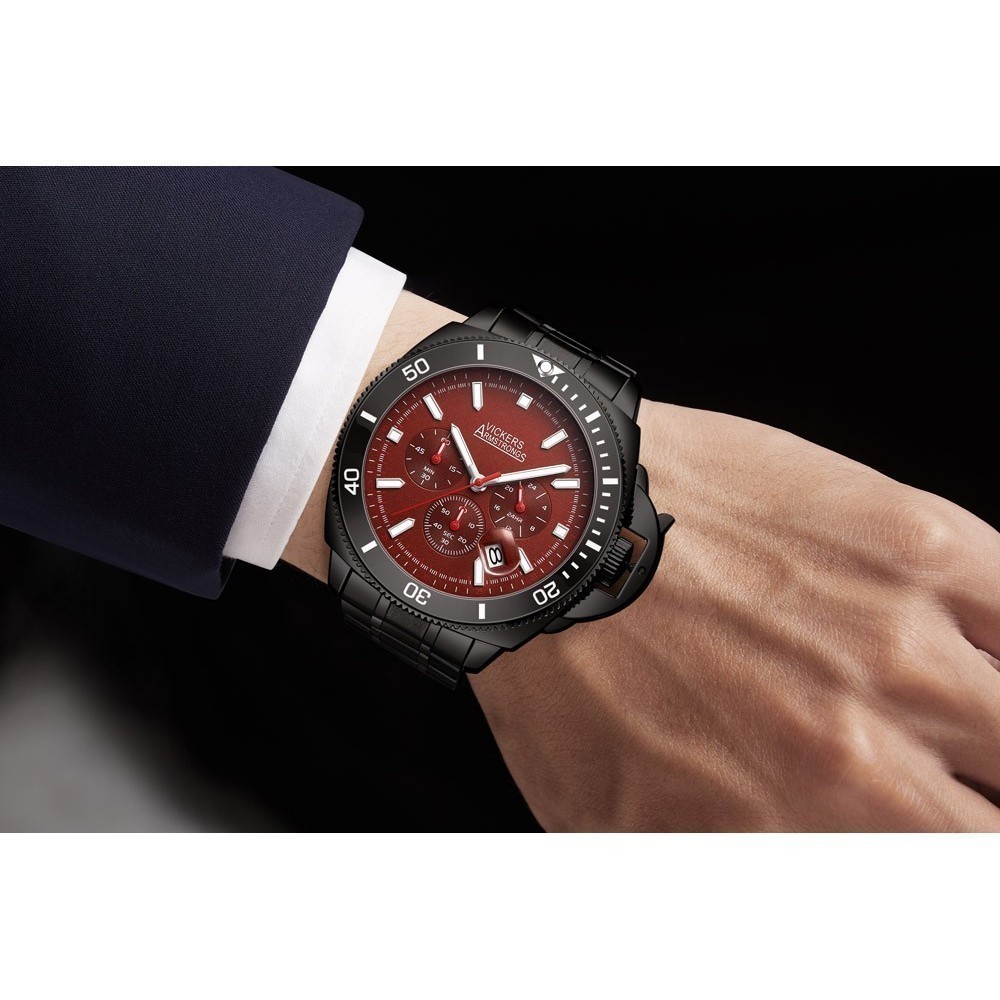 Montre Quartz - VICKERS ARMSTRONGS - Geosphere Black - VA0030