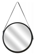 Miroir Rond Avec Anse 40Cm Home Déco Factory Noir  HD4325