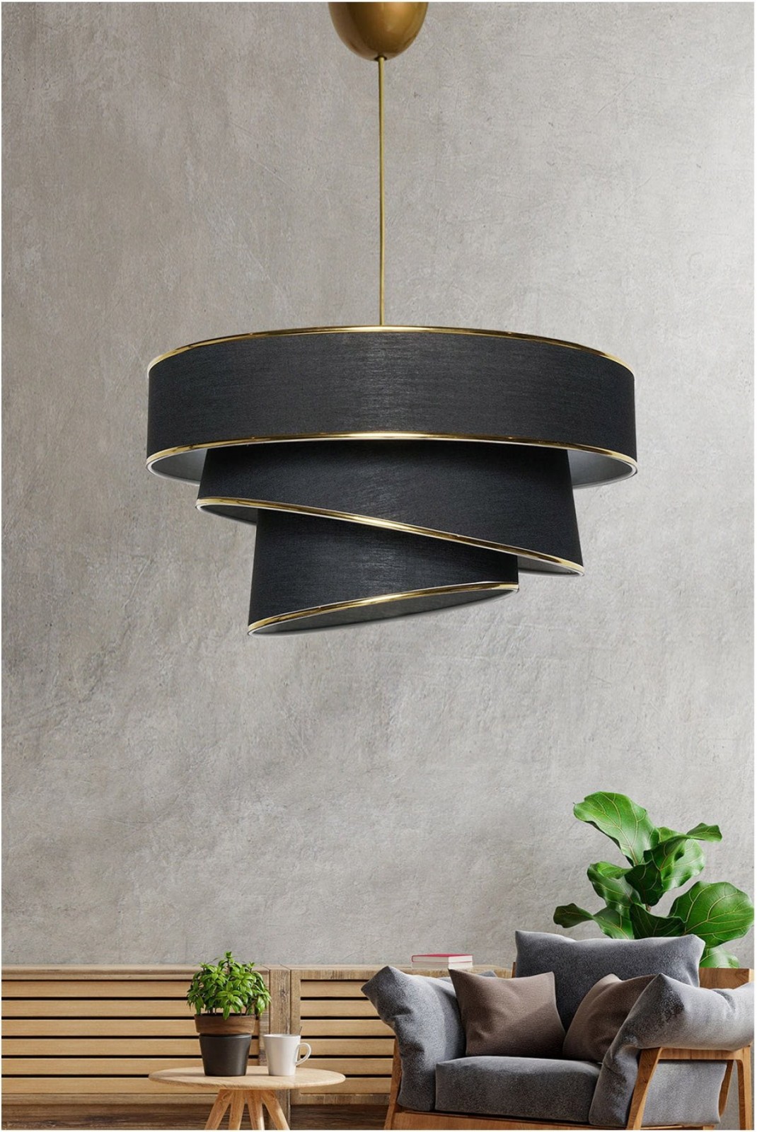 Suspension Couper SHEEN Black/Gold 390FLH1686