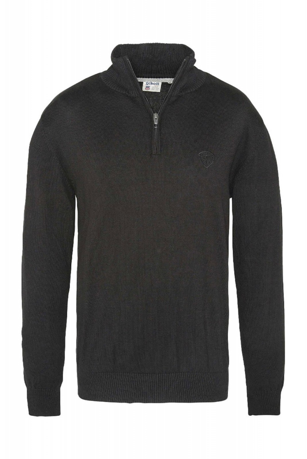 Pull camionneur coton Schott BLACK PLB127