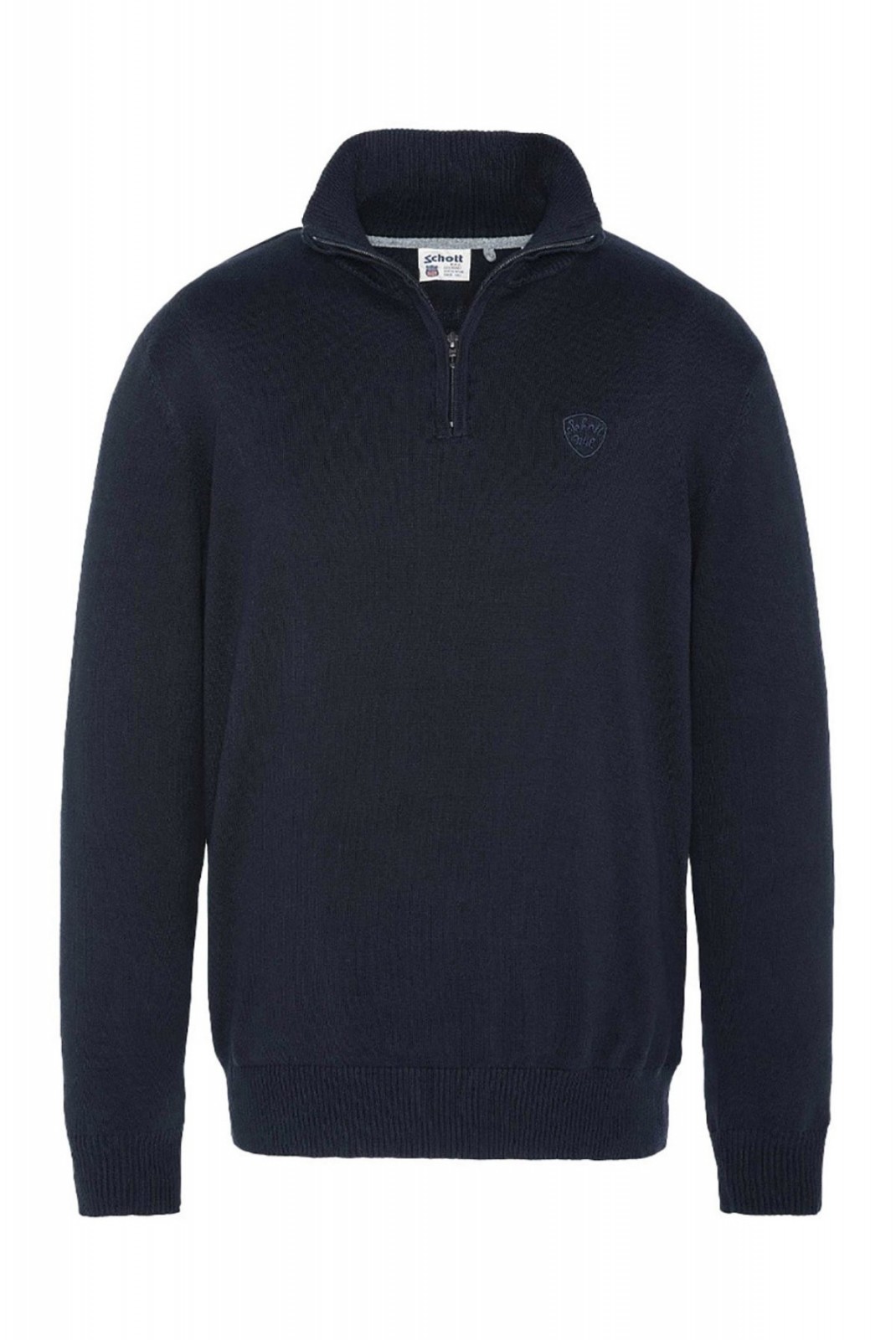 Pull camionneur coton Schott NAVY PLB127