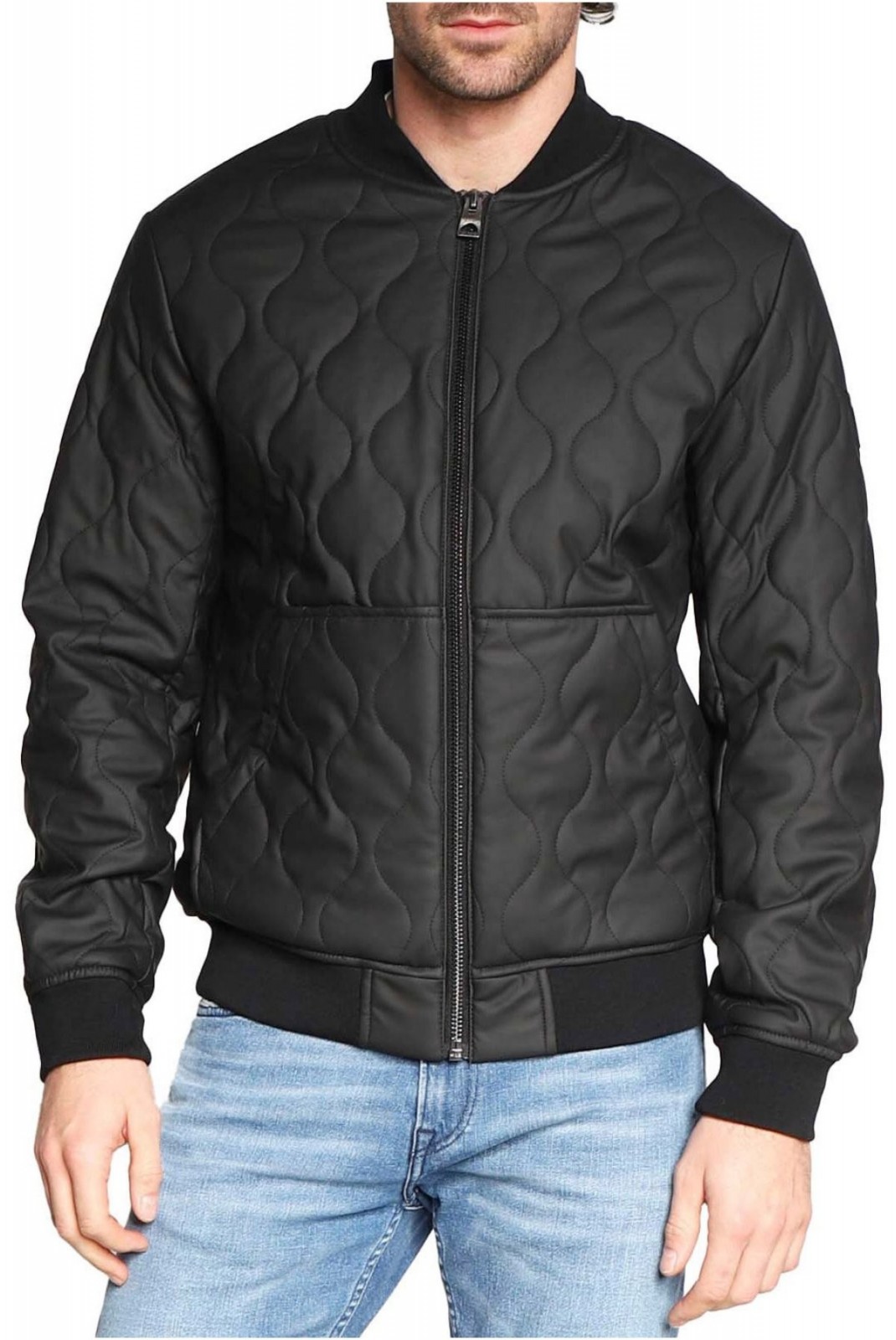 Blouson imperméable coupe-vent  Guess jeans JBLK Jet Black A996 M3RL08 WBS80