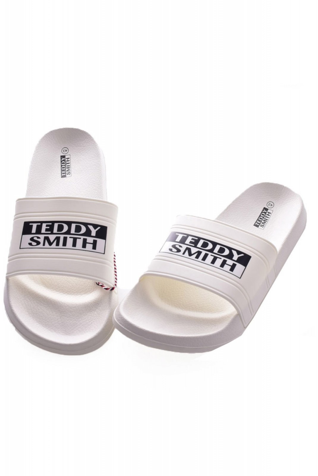 Mules PVC à gros logo Teddy smith WHITE 71457