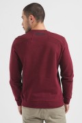 Sweat slim à logo brodé épaule Guess jeans A414 MAROON NOIR M3BQ25 KBY31