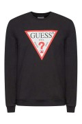 Sweat iconique en coton bio Guess jeans JBLK Jet Black A996 M2YQ37 K6ZS1