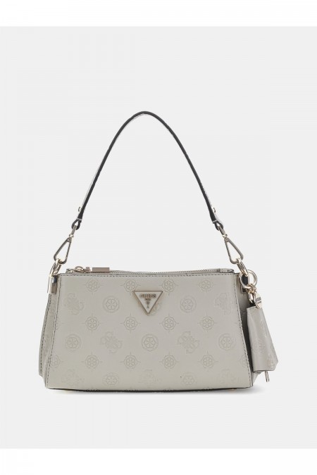 Sac porté épaule cuir PU Jena Guess jeans TAUPE LOGO HWPG92 20180