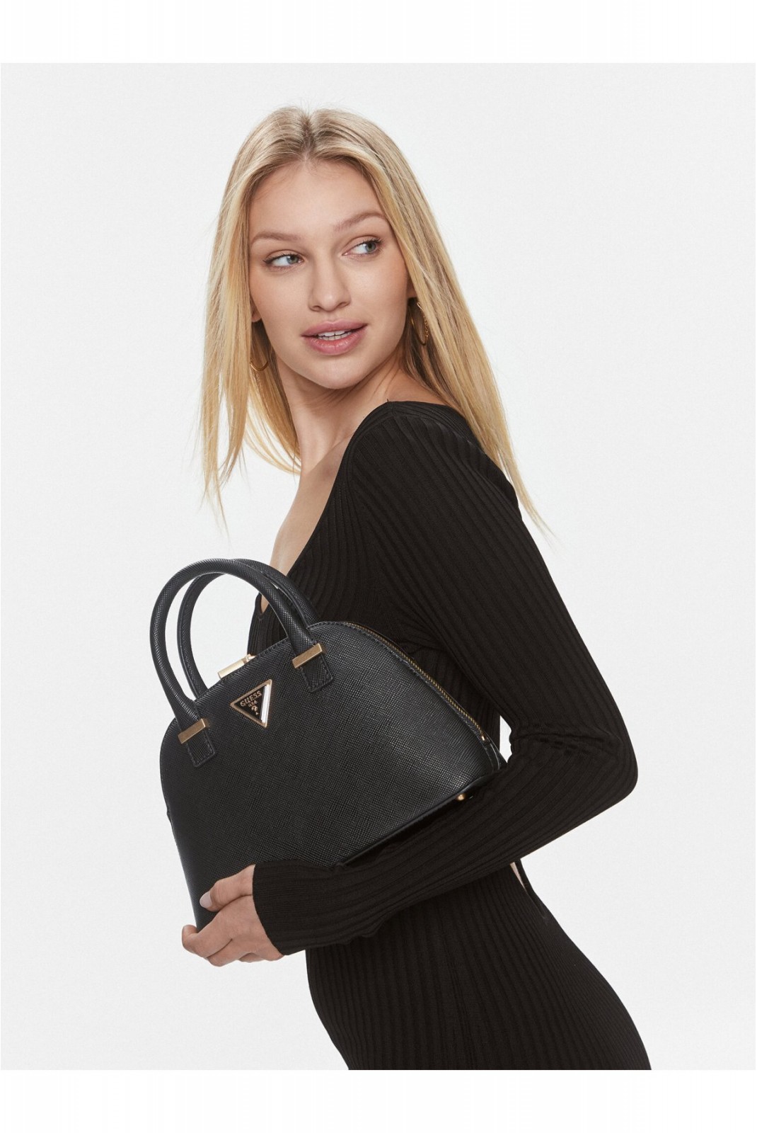 Sac à main saffiano Lossie Guess jeans BLACK HWVA92 31050