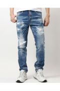 Jean droit troué doublé Dsquared2 470 DENIM S79LA0021