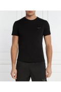 TShirt slim logo brodé Emporio armani 00020 NERO 211818 4R483