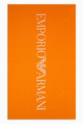 Drap de bain gros logo éponge Emporio armani 00262 ARANCIO 231772 4R451