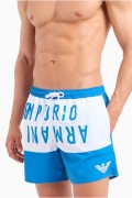 Short de bain gros logo Emporio armani 06833 ROYAL/BIANCO 211740 4R424