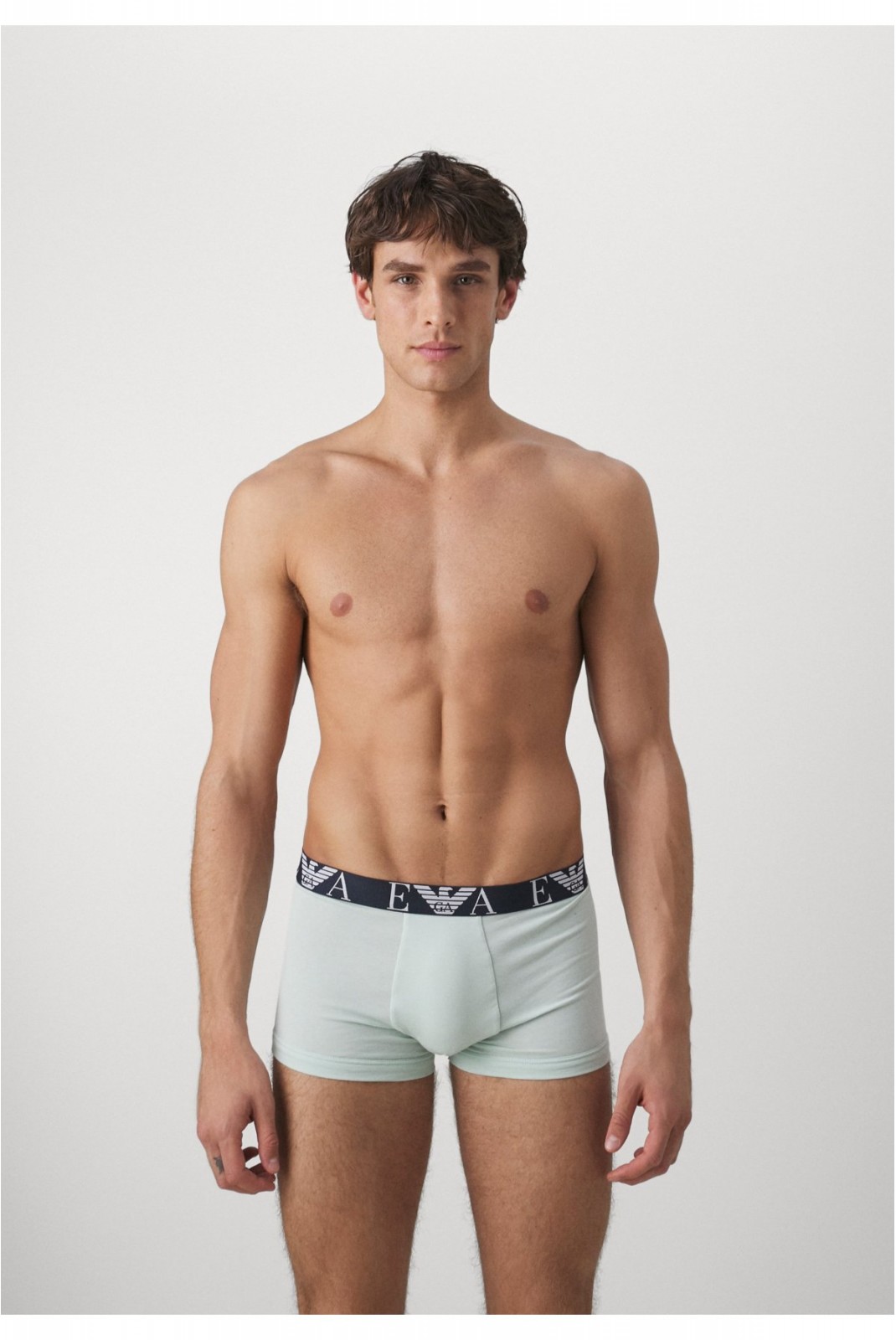 Coffret de 3 boxers stretch Emporio armani 18011 BIANCO/MARINE/MENTA 111357 4R715