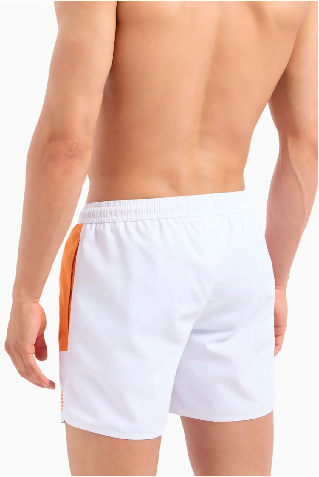 Short de bain gros logo Emporio armani 01710 BIANCO/ARANCIO 211740 4R424