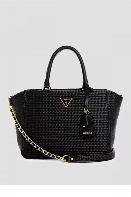 Sac à main cuir PU effet tressé Etel Guess jeans BLACK HWWG92 19060