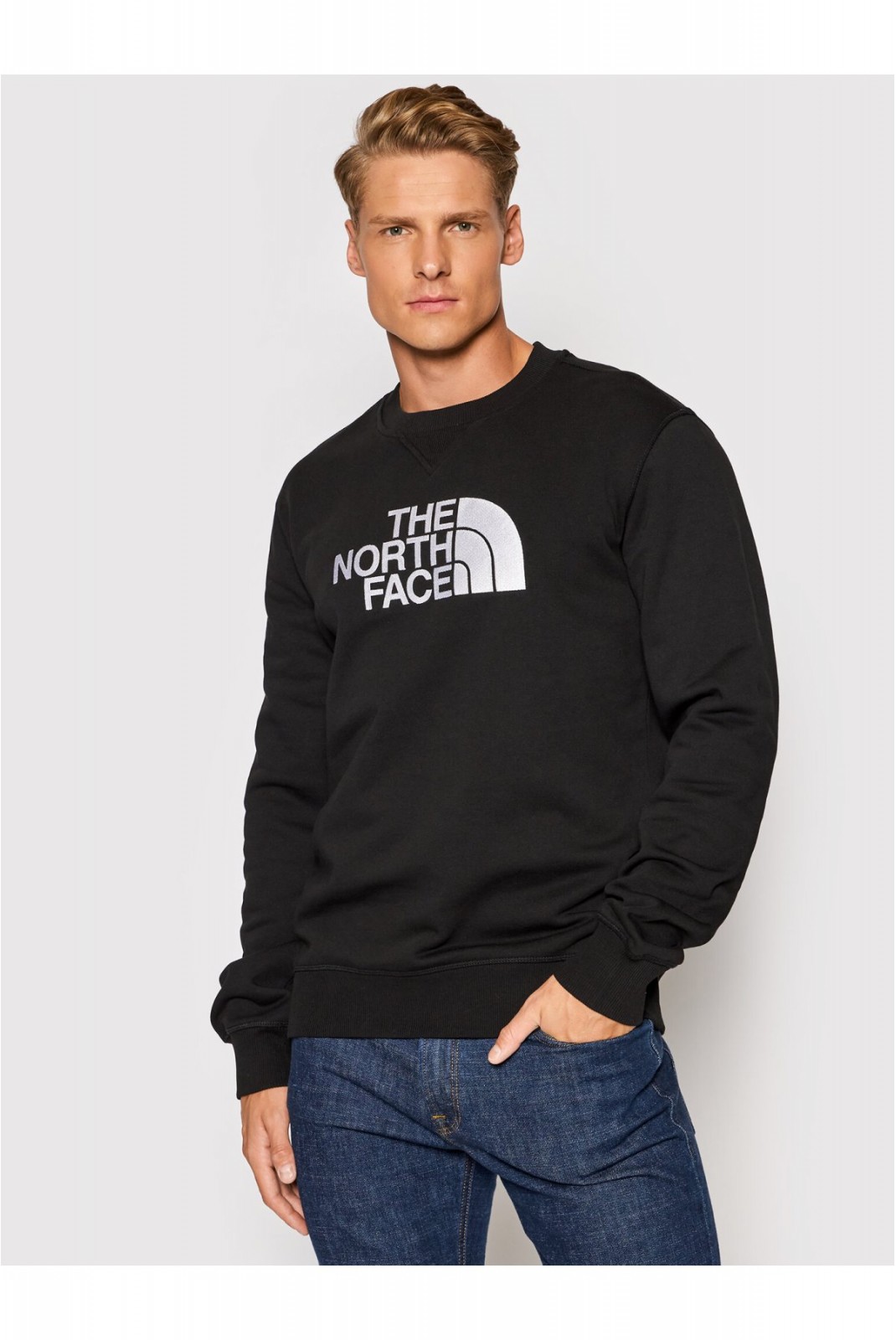 Sweat coton logo brodé The North Face BLACK/WHITE NF0A4SVRKY41