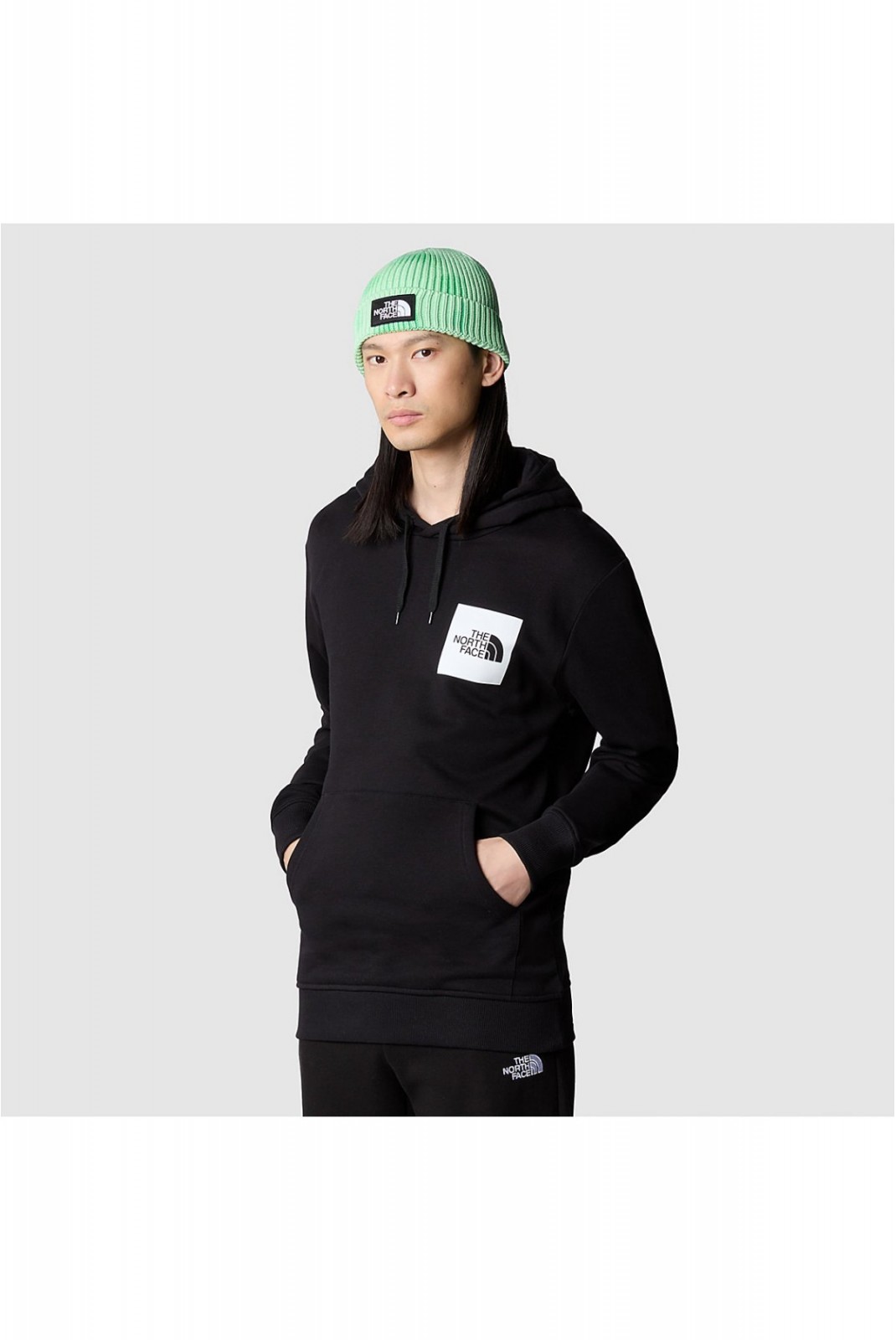 Sweat capuche print logo carré The North Face BLACK NF0A5ICXJK31