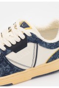 Sneakers cuir et denim ANCONA I Guess jeans BLUE WHITE FMJANI DEN12