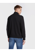 Pull à col montant zippé Armani exchange 1200 BLACK 6LZM2G ZMX8Z