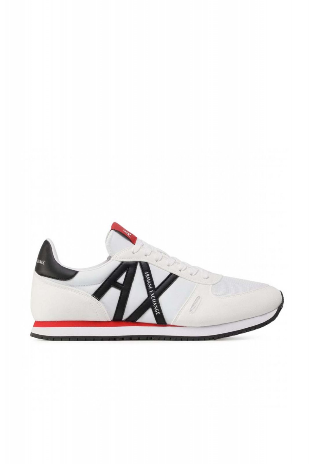 Sneakers gros logo Armani exchange K488 OP.WHITE+BLACK XUX017 XCC68