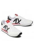 Sneakers gros logo Armani exchange K488 OP.WHITE+BLACK XUX017 XCC68