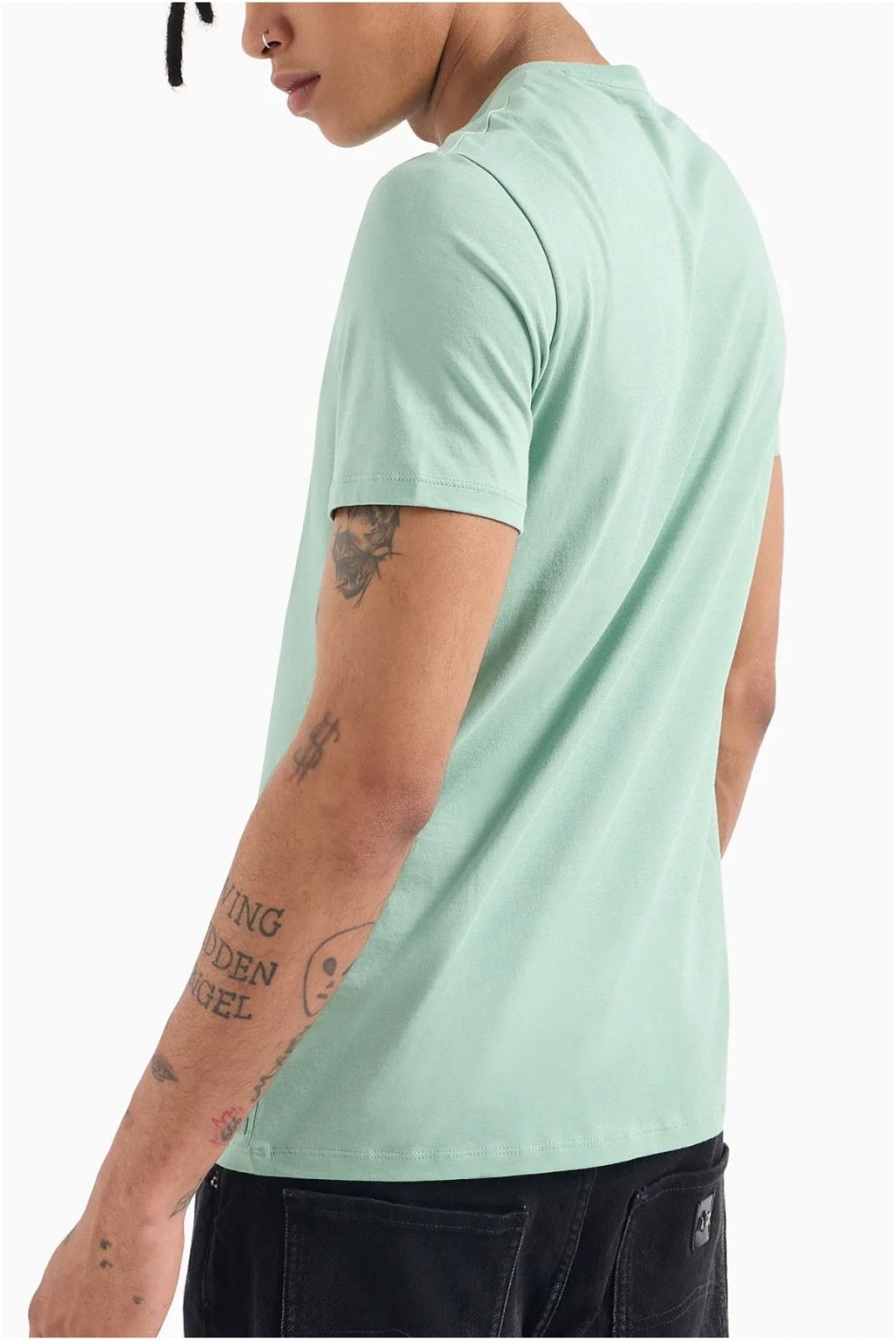 TShirt uni 100% coton pima Armani exchange 1891 GRANITE GREEN 8NZT74 ZJA5Z