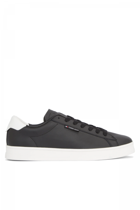 Baskets cupsole en cuir Tommy Jeans BDS Black EM0EM01374