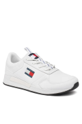 Baskets running en cuir Tommy Jeans YBR White EM0EM01409