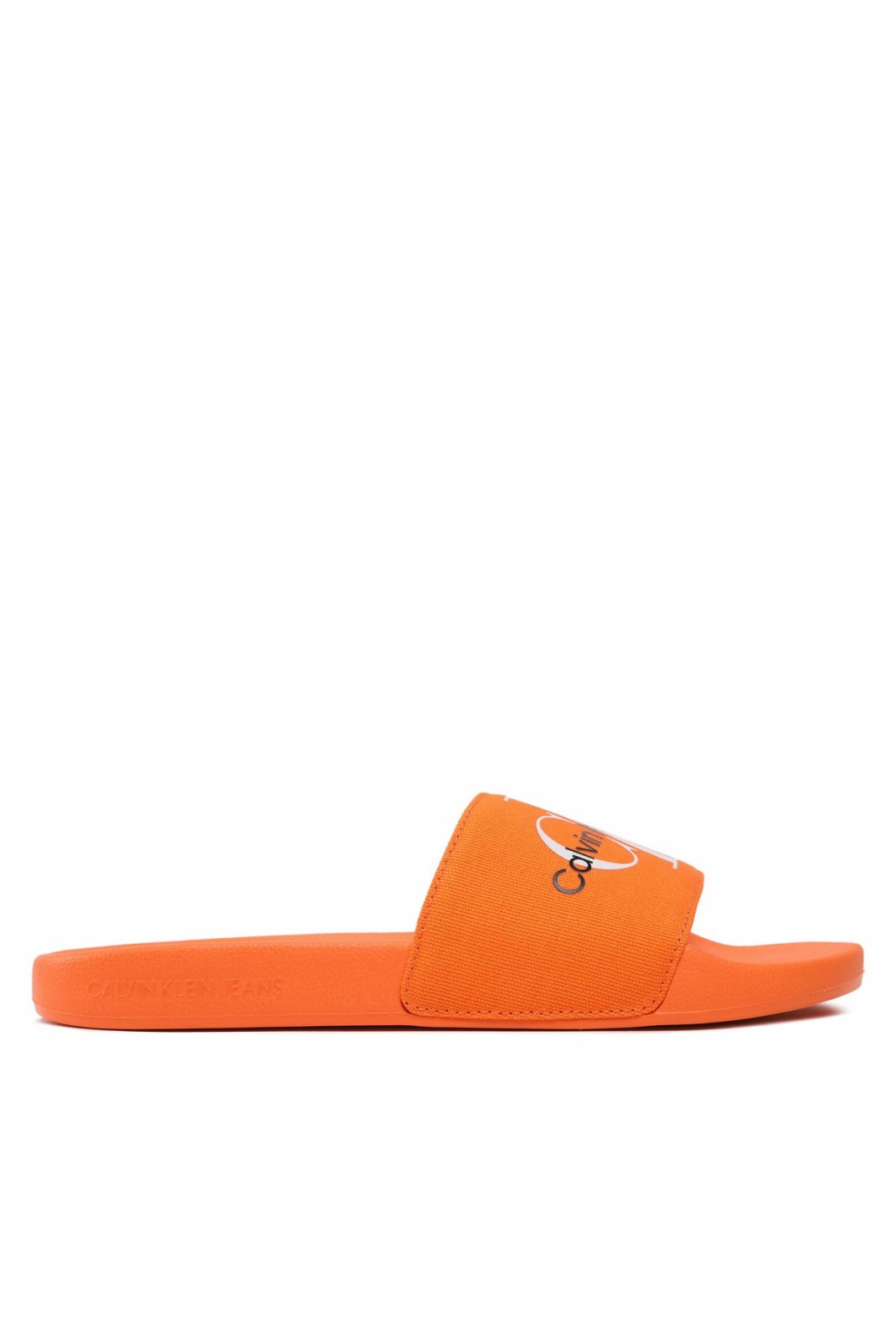 Mules toile et PVC Calvin klein SNX Shocking Orange YM0YM00061