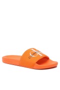 Mules toile et PVC Calvin klein SNX Shocking Orange YM0YM00061