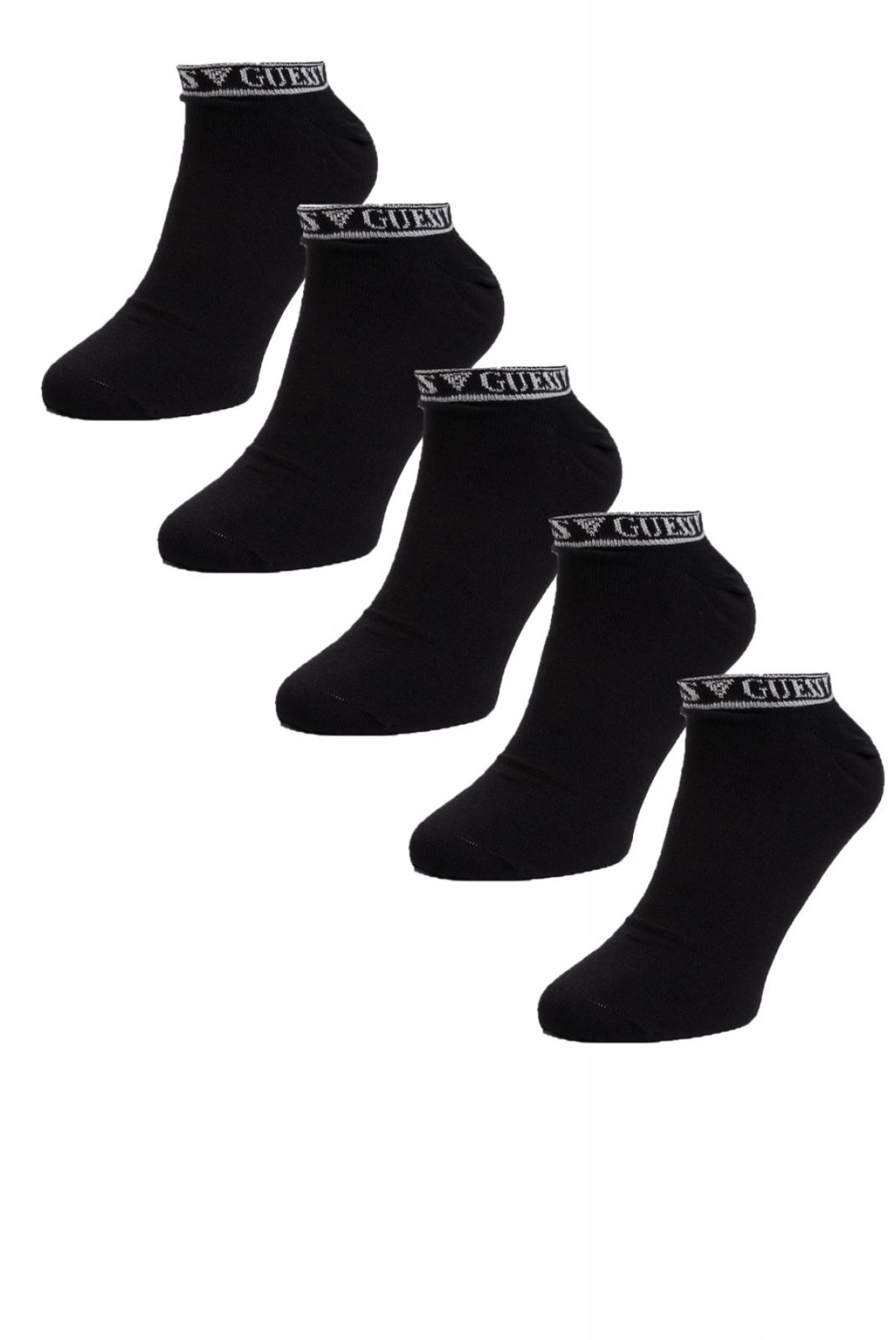 Pack de 5 chaussettes en coton Guess jeans JBLK Jet Black A996 U94G17 ZZ02T