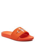 Mules toile et PVC Calvin klein SCB Vibrant Orange/Bright White YM0YM00061