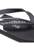 Tongs PVC print monogramme Calvin klein BDS Black YM0YM00838