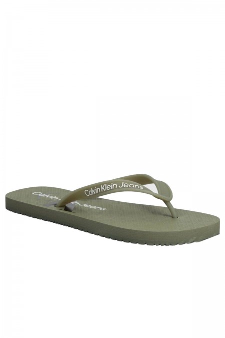 Tongs logo Calvin klein 0II Dusty Olive/Mosstone YM0YM00952