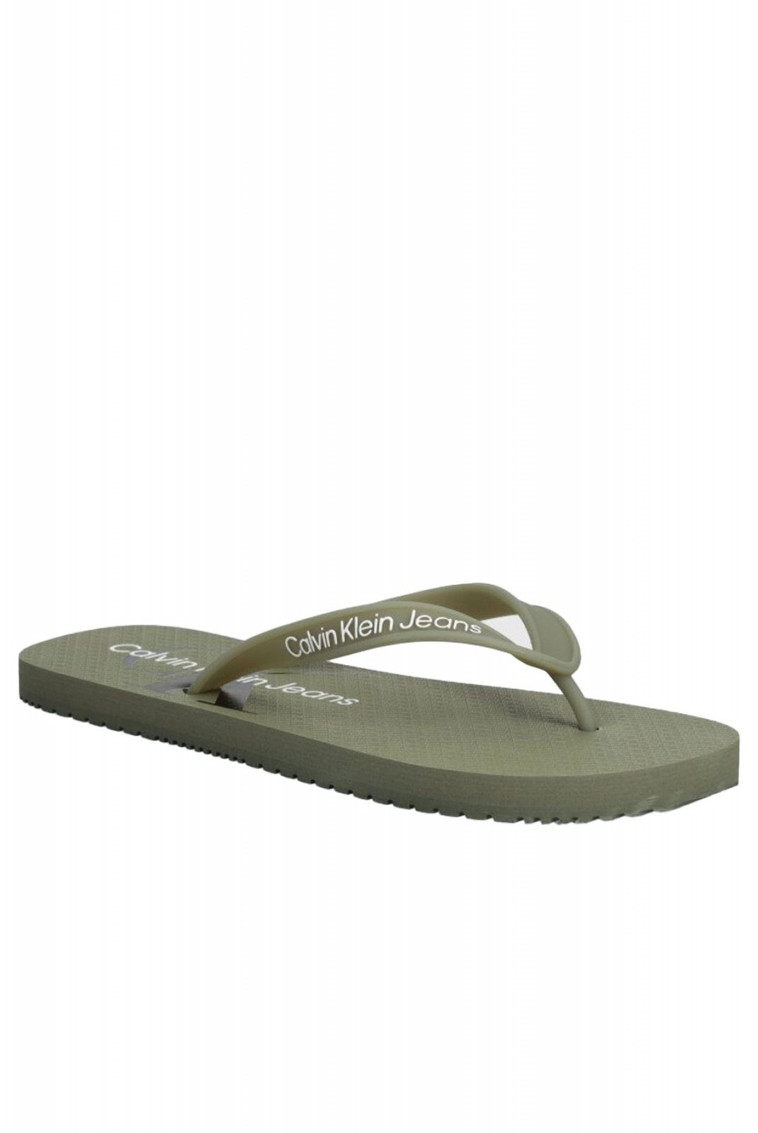 Tongs logo Calvin klein 0II Dusty Olive/Mosstone YM0YM00952