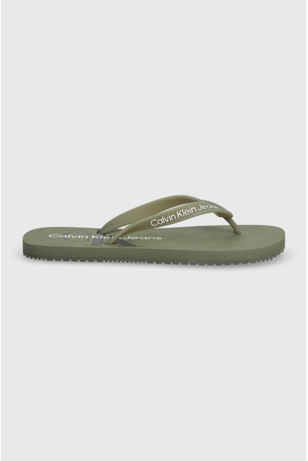 Tongs logo Calvin klein 0II Dusty Olive/Mosstone YM0YM00952