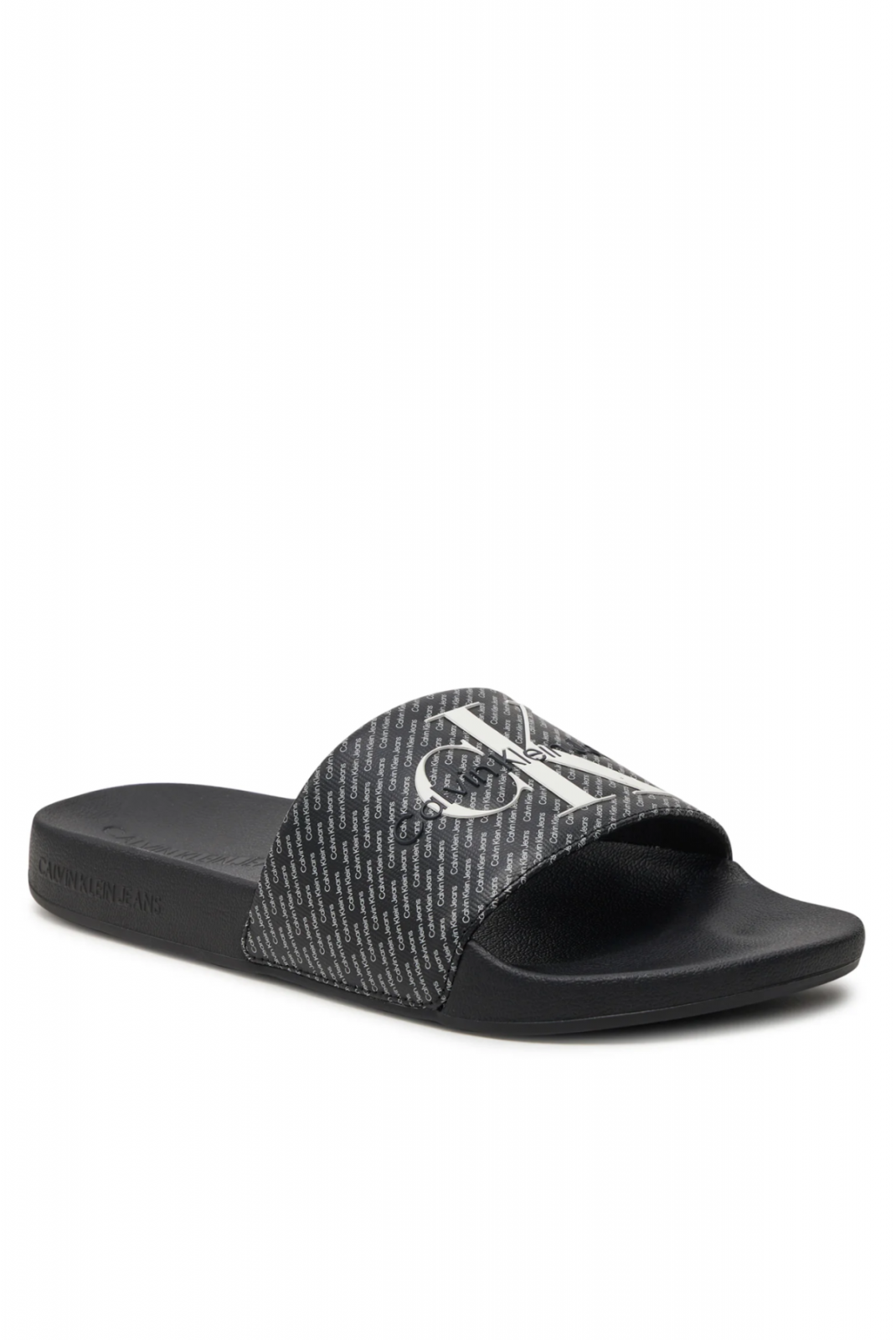 Mules PVC logo all over Calvin klein 0GM Black/Bright White YM0YM00955