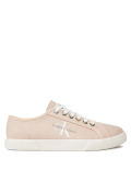 Baskets Tennis toile coton Calvin klein 0JZ Whisper Pink/Bright White YW0YW00482