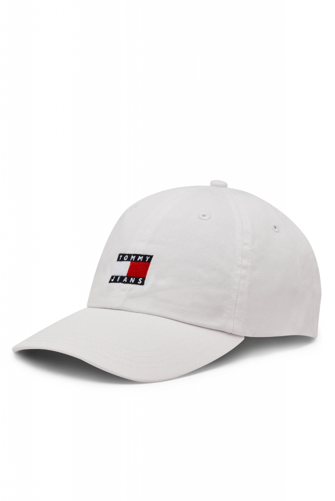 Casquette Heritage logo brodé Tommy Jeans YBH Ancient White AW0AW15848